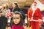 France, Monfaucon, 2022-12-17. Inhabitants of a small village near Tarbes in Occitania are welcoming Santa Claus for the Children's Christmas Party organized by the town hall and festival committee of the municipality of Monfaucon (65). Photograph by Sophie BELLARD / Hans Lucas.France, Monfaucon, 2022-12-17. Les habitants d un petit village pres de Tarbes en Occitanie accueillent le pere Noel pour le Noel des enfants organise par la mairie et le comite des fetes de la municipalite de Monfaucon (65). Photographie par Sophie BELLARD / Hans Lucas.