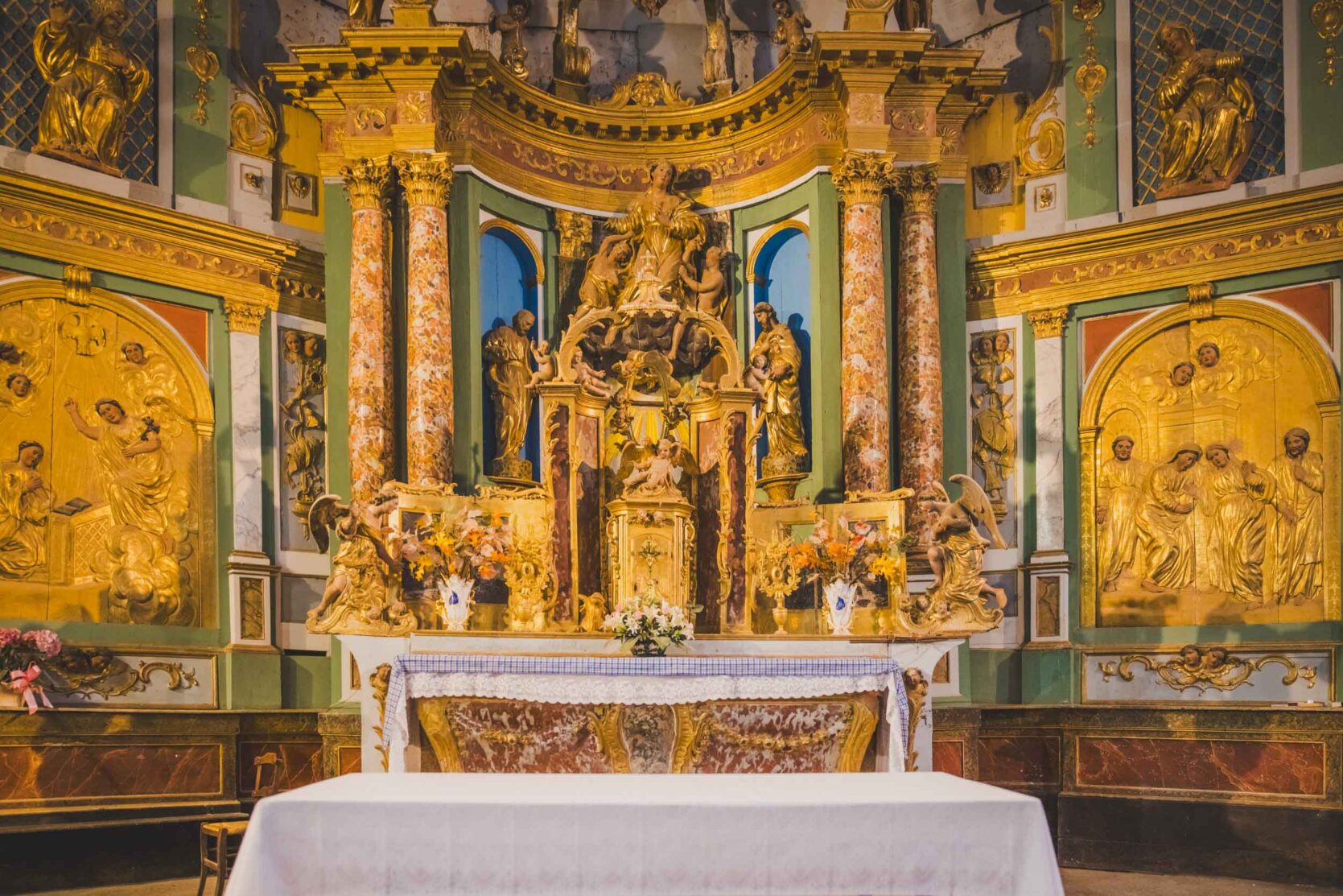 RETABLE CENTRAL DE L&rsquo;ÉGLISE