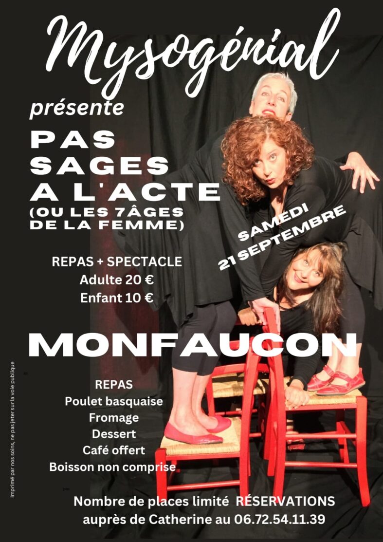 REPAS SPECTACLE AVEC LA TROUPE MYSOGÉNIAL
